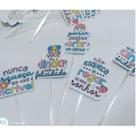 50 topper tag plaquinha para doces festa aniversário comemoração surpresa frases de otimismo 50 topper tag plaquinha para doces festa aniversário comemoração surpresa frases de otimismo