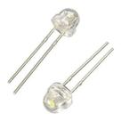 50 Un. Leds Diodo Branco Super Brilho 5mm Chapeu De Palha