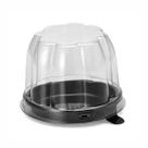 50 Un Pote Embalagem G 690 Mono Porção Preta Premium Torta Cup Cake - Galvanotek