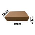 50 und Caixa de Papelão com Tampa 19 x 13 x 4,5 cm Para Doces Salgados E-Commerce Correios Sedex