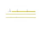 50 UND VARETA DE FIBRA DE VIDRO AMARELA 1,20m x 10mm P/CERCA