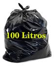50 Unid Saco de Lixo Resistênte Preto para Uso Geral - 100 Litros