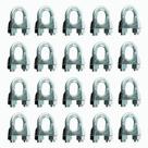 50 Unidades Grampo Para Cabo De Aço Pesado Starfer 1/8'