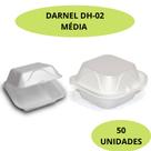 50 Unidades Hamburgueira Embalagem de Isopor Para Hamburguer Sanduíche Batata Frita - MEDIA H 02 50 Unidades Hamburgueira Embalagem de Isopor Para Hamburguer Sanduíche Batata Frita - MEDIA H 02