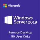 50 User CAL RDS 2019 Microsoft Licenças de Acesso Remoto para Windows Server 2019