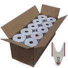 50 x Bobinas de Senha Bico de Pato 2 Dígitos (00-99) em Rolo com 2000 Senhas na Cor Vermelha