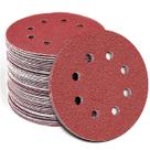 50 X Lixas Disco Grão 7 Polegadas 180mm 8 Furos Lixadeira Politriz KaQi