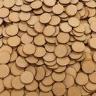 500 Aplique bolachas mdf 3,7 a 4,3cm cru artesanato pintura