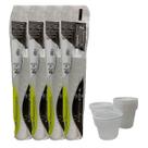 500 Copos Descartável 50ml Branco Plástico Café Chá Dudigo
