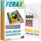 500 Folhas Papel Fotográfico Glossy 180g 10x15 Padrão