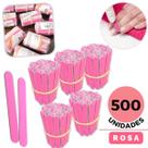 500 Lixas de Unha Mini Descartáveis Manicure Pedicure Mimo Outubro Profissional Atacado