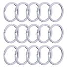 500 Peças De Argola Italiana Branca 28mm Resistente Para Chaveiros Chave