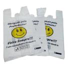 500 Sacolas Biodegradável Smile Volte Sempre 50x60