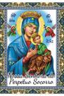500 Santinho N S Sra Nossa Senhora Perpétuo Socorro (oração no verso) - 7x10 cm
