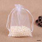 500 Saquinhos De Organza 7x9 Cm Branco (7x9, Branco)