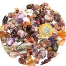 500g de Super Seven Rolado, Auralite 23 e Cacoxenita - Pedras Naturais de 10 a 20mm