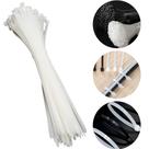 500un Abraçadeiras 30cm de Nylon Branca Presilhas Multiuso para Fixação Segura e Durável
