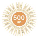 500un Mini prendedor pregador grampos madeira natural