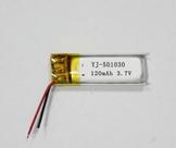 501030(12pçs) 3,7v 2 Fios 5mm X 10mm X 30mm 120mah -