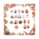 50pcs Ímãs De Geladeira De Resina Mistos Para O Natal, Decorações De Papai Noel, Boneco De Neve E