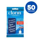 50un Cartelas Clorin 1 Agua Potavel Trilha Rio Purificador