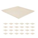 50un Petisqueira prato quadrado 24x24cm fundo Marfim 50un Petisqueira prato quadrado 24x24cm fundo Marfim