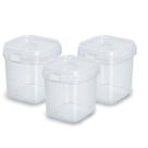 50un Pote Quadrado Com Lacre Bolo No Pote Descartável 220ml Wsplasticos Bolo Gourmet