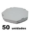 50und Caixa de Pizza Oitavada Branca Caixa Delivery