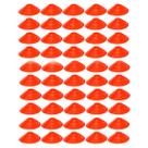 50x Chapéu Chines Cone 19cm Mini Treino Esporte Funcional VERMELHO