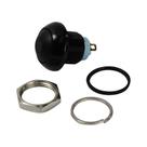 50x Chave Push Button 2 Polos Ds-128 - 12mm - Preto