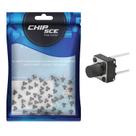 50x Chave Táctil 2 Terminais 6 x 6 x 7mm 180º Graus