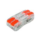 50x Conector Emenda Dupla Linear 2,5mm 24a 450v - 221-652 50x Conector Emenda Dupla Linear 2,5mm 24a 450v - 221-652