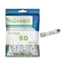 50x Fusível Cerâmico Para Forno Microondas 20 Amp - Green