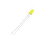50x Led Difuso 3mm - Projetos Em Geral 2 Terminais - Amarelo