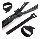 50x Presilha 15cm Fita Abraçadeira Preta Cabos Chicote Fios
