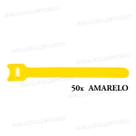 50x Presilha Organizador Fita Dupla Face Fios Cabos 15cm