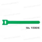 50x Presilha Organizador Fita Dupla Face Fios Cabos 15cm