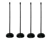 50x Unidades Haste Para Bandeira De Mesa Pedestal 30cm PRETO