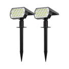 52 Luzes De Spot LED Solares Para Exterior, IP65 À Prova d'Água, 3 Modos De Iluminação Para