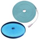 5m Mangueira Fita Led 12v Neon Corte2,5cm Alto Brilho+ Fonte Azul Claro