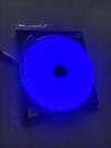5mts mangueira led neon azul 12v flexível + fonte