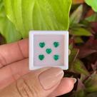 5ø Esmeralda Coração 4x4mm 1,20ct