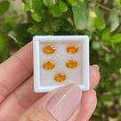 5ø Safira Laranja Oval 6x4mm 3,11ct