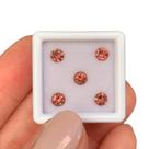 5ø Turmalina Rubelita Brilhante ø4mm 1,38ct