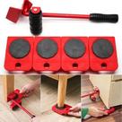 5pcs Elevador Móveis Pesados Roller Movimento Conjunto