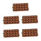 5un Forma Silicone Bombom Moldes finos Docinho coração