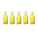 5un GARRAFA DE VIDRO TAMPA INOX SCOTCH ÁGUA SUCO AMARELO
