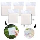 5un. Notas Adesivas Quadradas Transparentes Para Estudantes Bloco Post It - 7,5 x 7,5cm - 250 Folhas