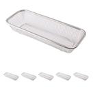 5un Organizador de talheres aço inox gaveta cesto telado