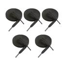 5un Par De Cadarço Flat Tênis Qualidade 140cm Cadarço Preto